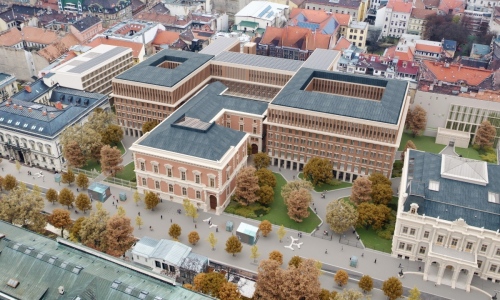 Folynak a Pázmány Katolikus Egyetem új Campusának munkálatai