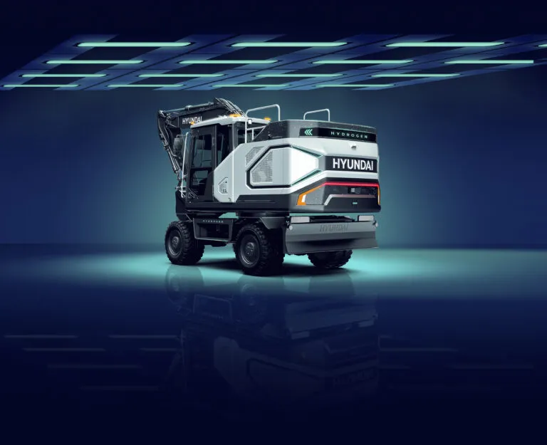 A Hyundai hidrogén cellás kotrója a Baumán